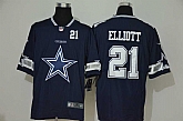 Nike Cowboys 21 Ezekiel Elliott Navy Team Big Logo Number Vapor Untouchable Limited Jersey,baseball caps,new era cap wholesale,wholesale hats
